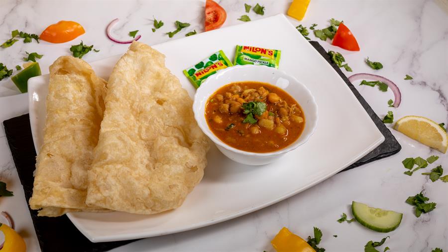 Vegan Channa and Puri