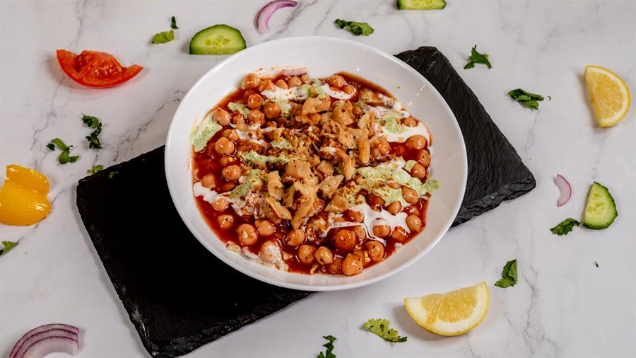 Vegan Chickpeas Papri Chaat