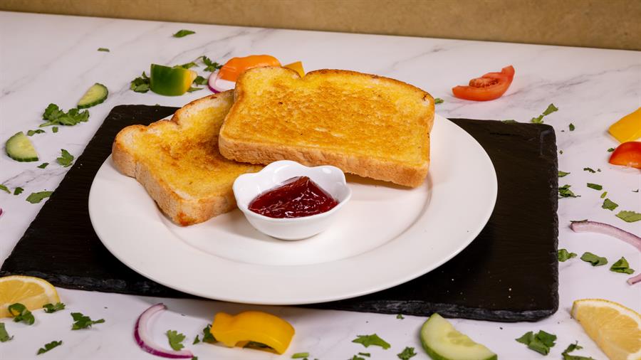 Toast with Jam and Butter